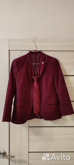 Пиджак бордовый школьный для мальчика