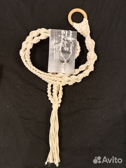 Кашпо для цветов в технике макраме