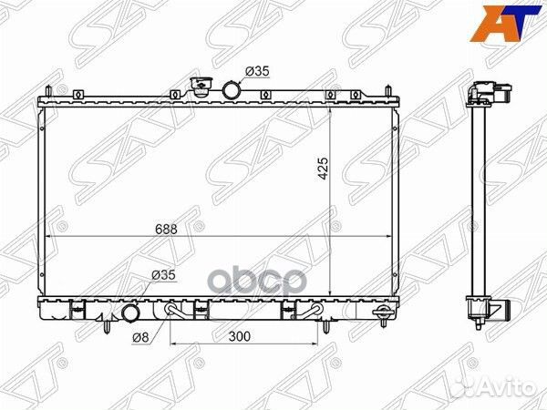 Радиатор Mitsubishi Outlander 02-09 / Airtrek 0