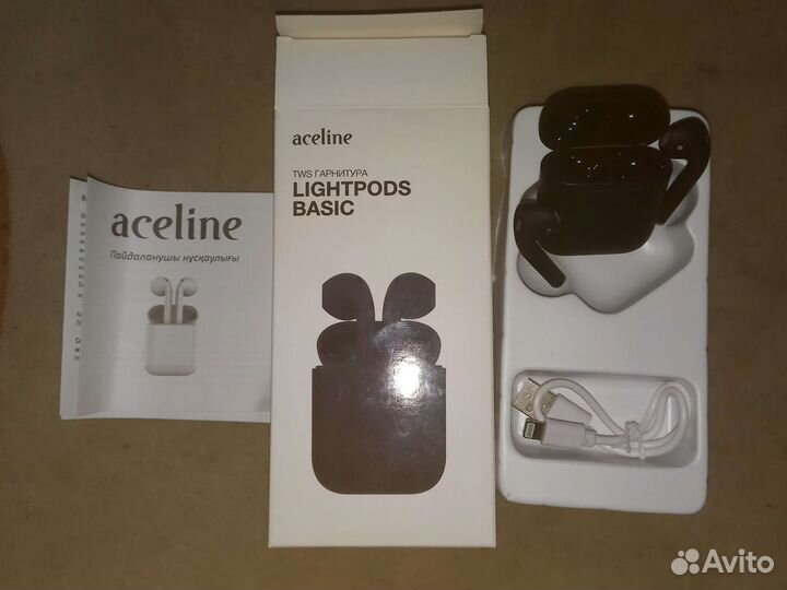 Без проводные наушники Aceline lightpods basic
