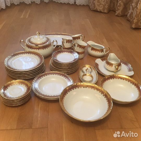 Столовый сервиз Thun констанция золотой рубин