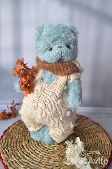 Вязаный мишка тедди под заказ