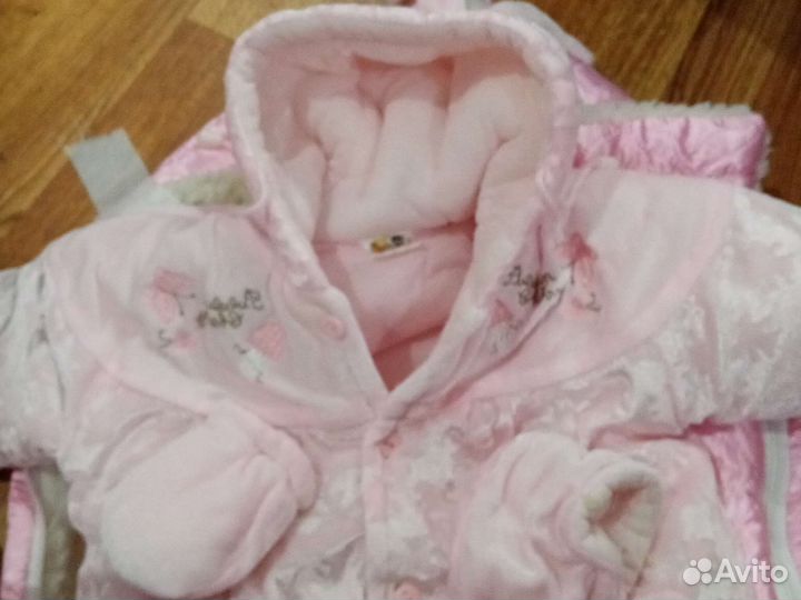 Конверт на выписку, комбенизон на сентип, матрас