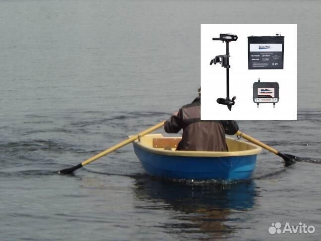 Вёсельная лодка с электромотором Тортилла Sea-Pro