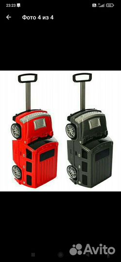 Детский чемодан машинка