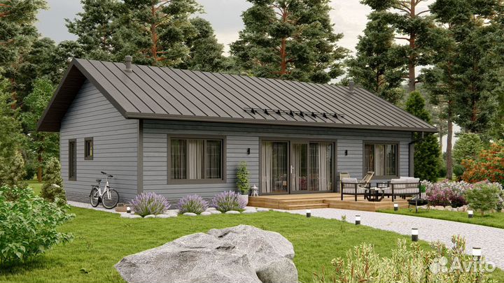 3D визуализация экстерьера домов, бань, беседок