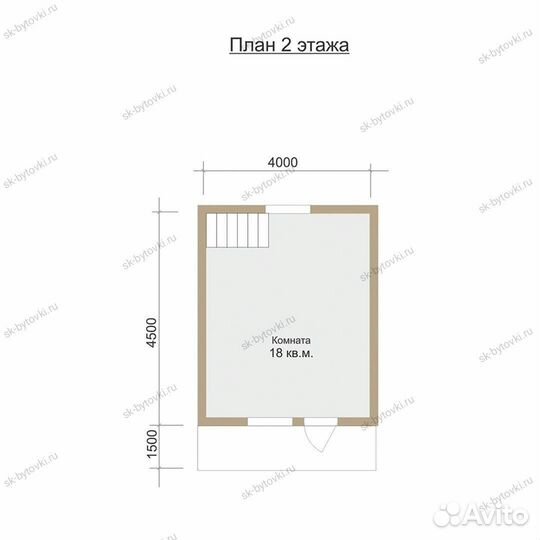 Каркасный садовые дом 6х6м с мансардой для сезонно