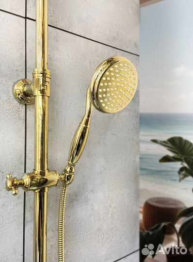 Душевая система AltroBagno Opera золото (13