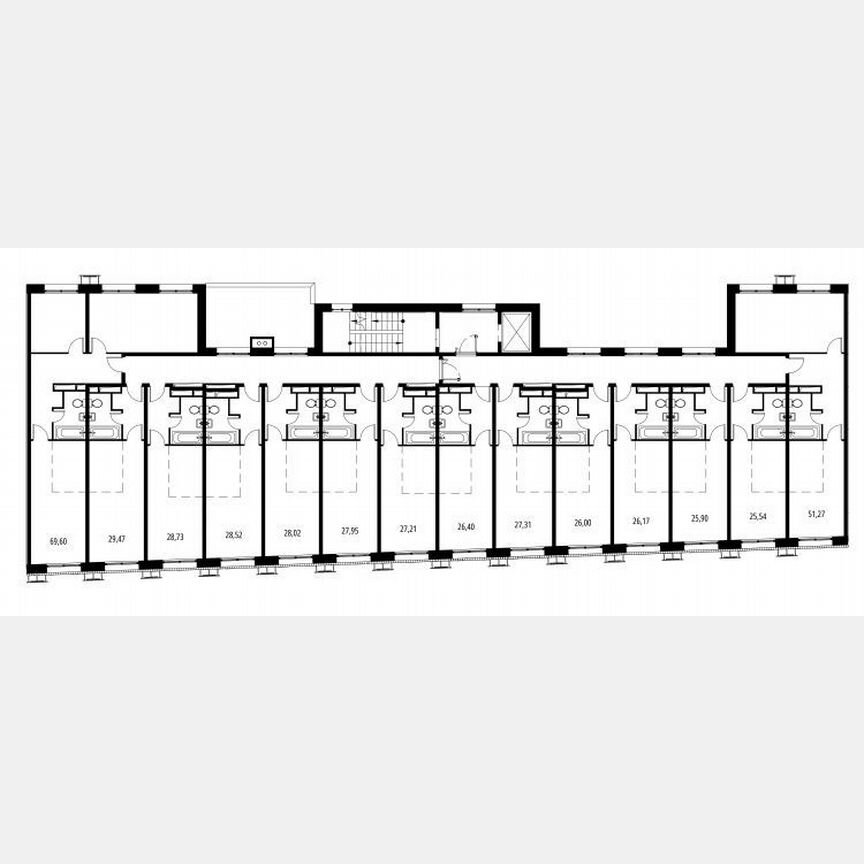 Квартира-студия, 26 м², 3/4 эт.