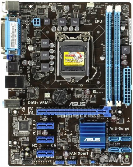 Мат. плата asus P8H61-M LX R2.0, LGA1155, microatx