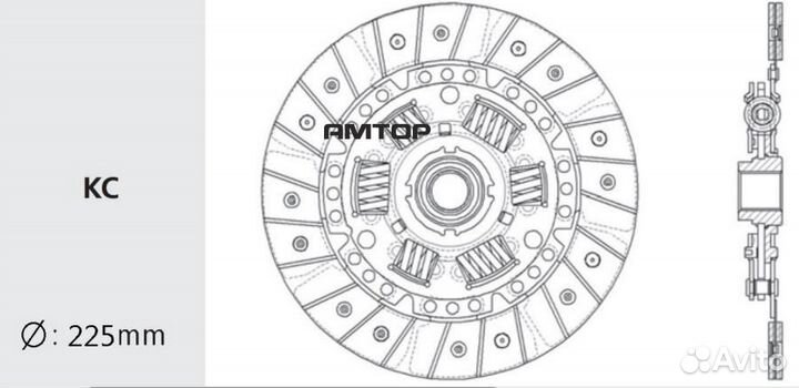 Valeo PHC MB-21 Диск сцепления MMC L200/delica/paj