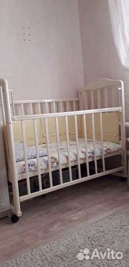 Детская манеж с матрасом