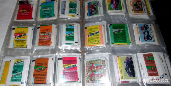 Обёртки и вкладыши от жвачек. Частые и редкие