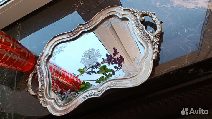 Поднос будуарный винтаж Италия