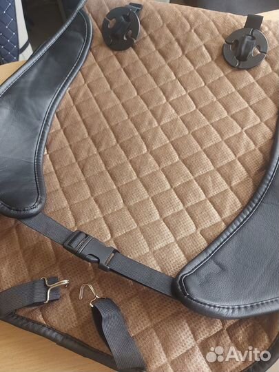 Чехлы накидки на сидения с боками,2 шт.,графитовые