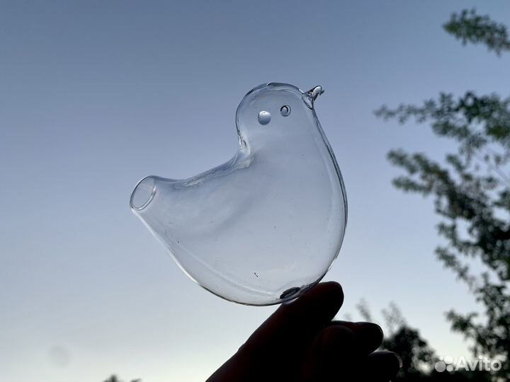 Бокал птичка новый