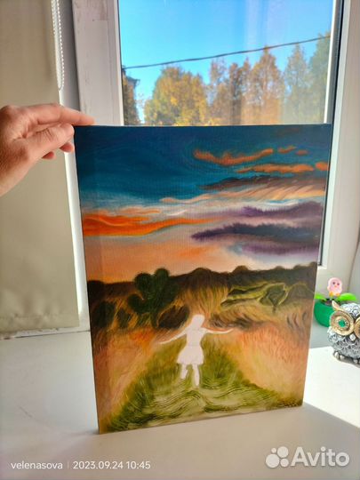 Картина маслом на холсте пейзаж