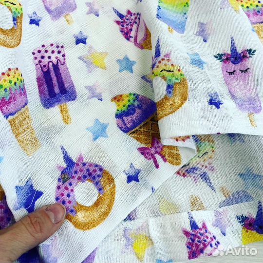 Туника из муслина, муслиновая туника для пляжа