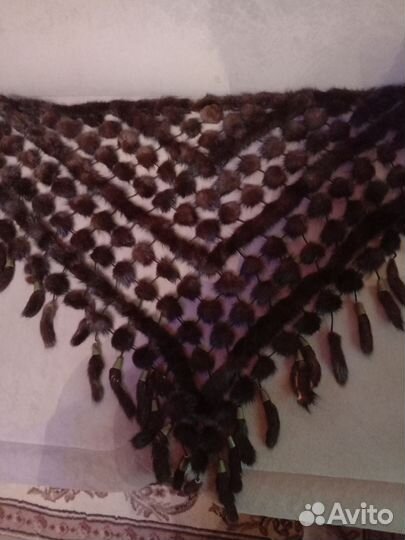 Платок шаль из норки