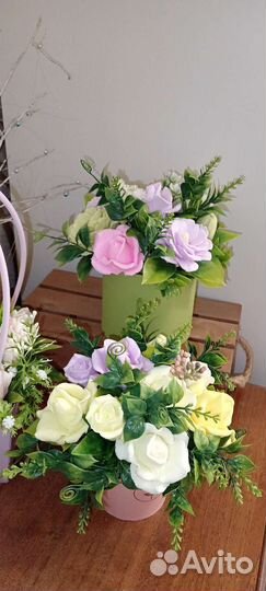 Букет цветов из мыла ручной работы