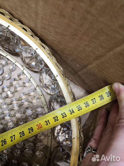 Люстра хрустальная чехословакия