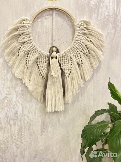 Ручная работа макраме ангел