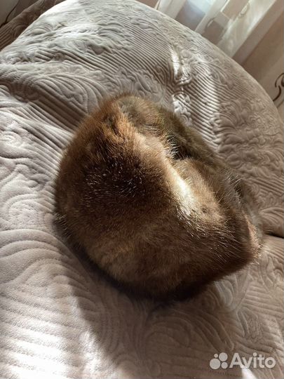 Норковая шапка мужская