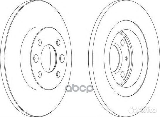 Комплект дисков тормозных перед renault logan 0