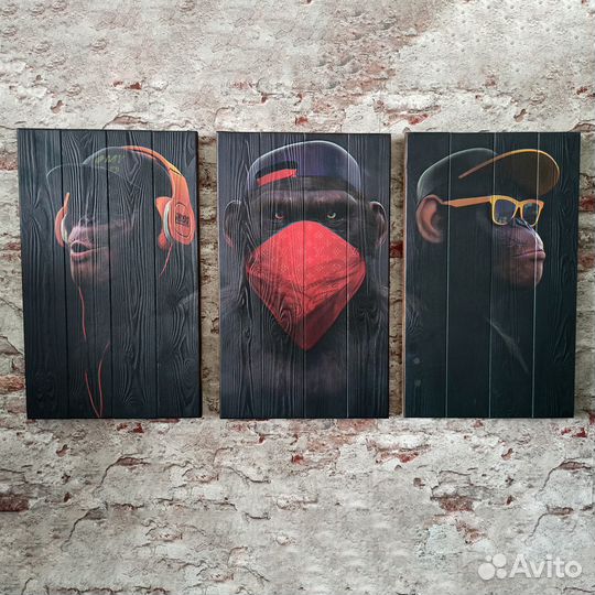 Картина на дереве в спальню