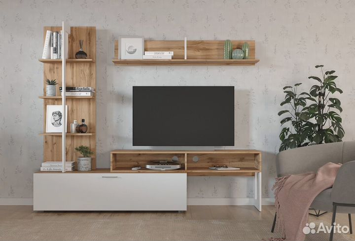 Гостиная Juno Дуб Вотан/Белый