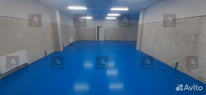 Борцовский ковер 6х6 одноцветный карманы