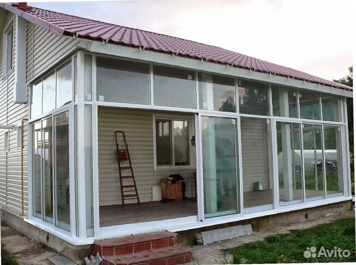 Остекление веранд беседок террас