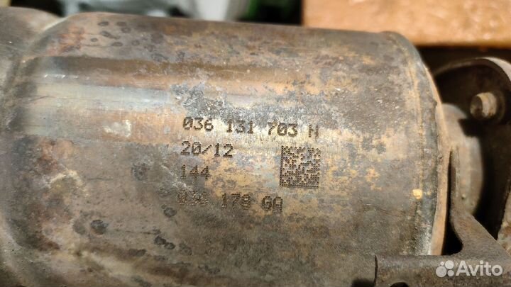 Выпускной коллектор на volkswagen polo седан