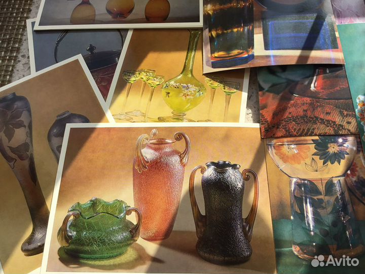 Наборы Открыток Гусь-Хрустальный Цветное Стекло СС