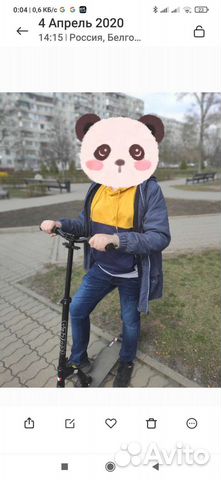 Самокат взрослый с большими колесами