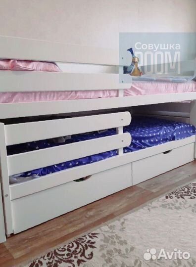 Двухъярусная кровать экологичная