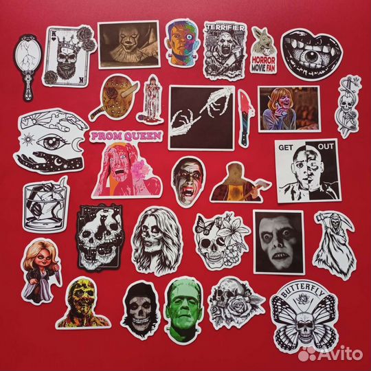 Наклейки ужастики