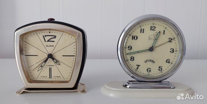Часы будильник. 11 камней. СССР