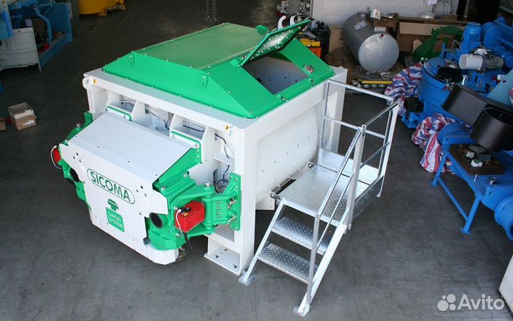 Двухвальный бетоносмеситель MAO2250/1500 без скипа