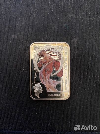 Серебряная монета Ниуэ 1 доллар 2010 год