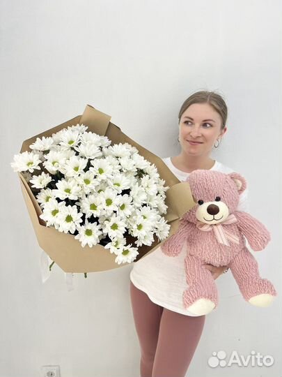 Букет и медведь