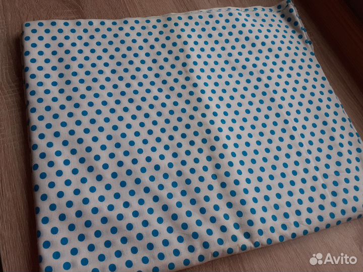 Отрез ткани в горох хлопок СССР