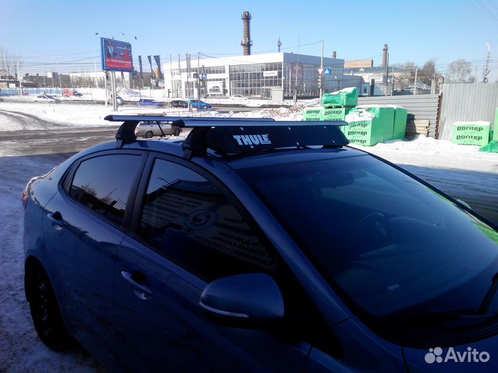 Багажник на крышу Kia Rio 3, Hyundai Solaris 1