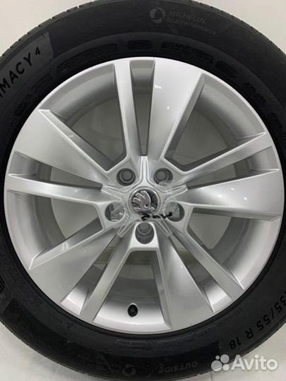 Новые Skoda Kodiaq, Michelin 235/55 R18 (2022)