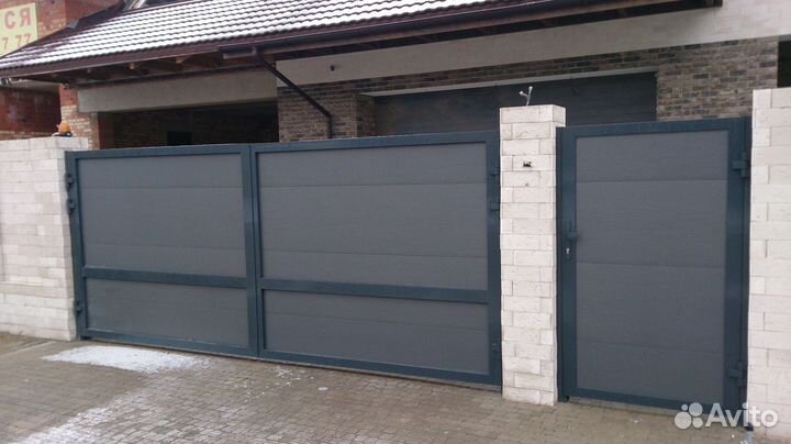 Ворота / Ворота распашные алютех