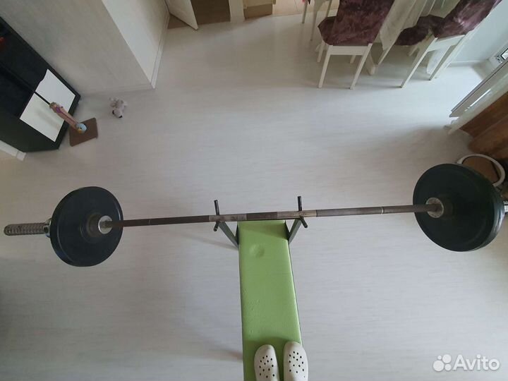 Штанга гриф блины бу