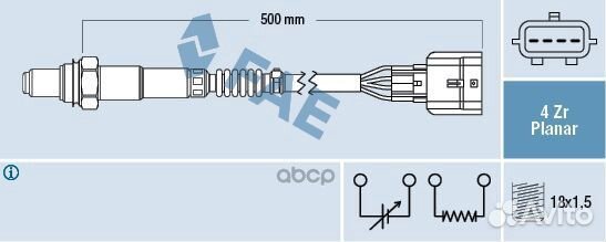Лямбда-зонд renault 77492 FAE