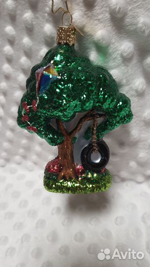 Елочная игрушка дерево стекло