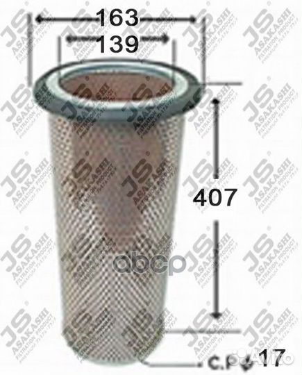 Фильтр воздушный JS Asakashi A-366IN Япония 1/9