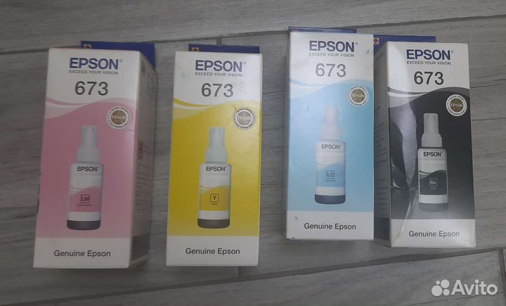 Оригинальные чернила Epson 673 для L 800